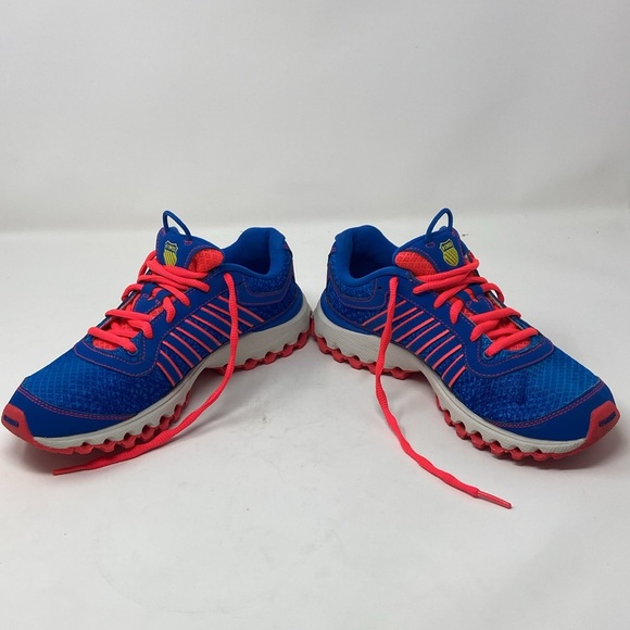 K SWISS AoSTA II WOMANS SIZE 7 E14-097 RUNNING SHOE BLUE/PINK MESH LIGHTWEIGHT - Picture 9 of 16